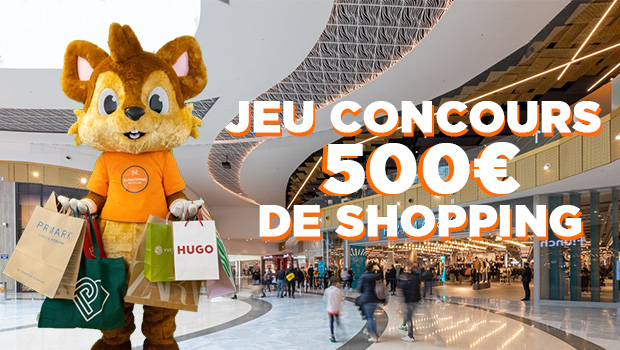 Jeu shopping 500 euros | Aushopping Noyelles