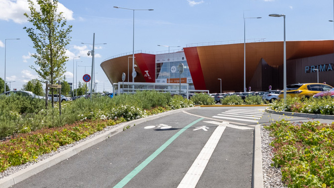 piste cyclable Aushopping Noyelles