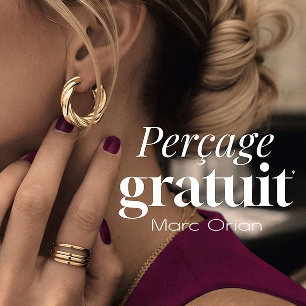 Perçage gratuit + 20€ offerts en bon d'achat !